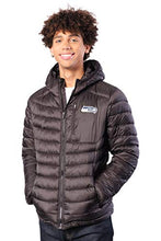 Load image into Gallery viewer, Ultra Game NFL Seattle Seahawks Mens Full Zip Puffer Jacket, Black, Medium