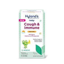 Load image into Gallery viewer, Hyland’s Naturals Baby Cough & Immune with Agave, Elderberry & Pomegranate - Soothes Cough and Cold, & Supports Immunity - Daytime - 2 Fl. Oz.