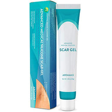 Load image into Gallery viewer, Aroamas Silicone Scar Gel, 45g, Silicone Scar Gel for Surgical Scars, for Face, Scar gel with silicone for Keloids, C-Section, Cosmetic Procedures, Burns, Injuries