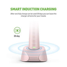 Load image into Gallery viewer, Sonic Electric Toothbrush USB Rechargeable Toothbrush Soft Bristles Oral Care Gum Clean Whiten Adult Toothbrush 3 Replacement Brush Heads 4 Modes with Automatic Timer IPX7 Waterproof Pink