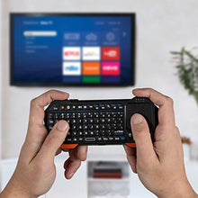 Load image into Gallery viewer, Fosmon Mini Bluetooth Keyboard (QWERTY Keypad), Wireless Portable Lightweight with built-in Touchpad, works with Apple TV, PS4, Smartphones and more