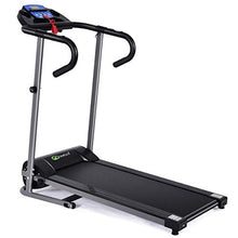 Load image into Gallery viewer, Goplus 1100W Electric Folding Treadmill, with LCD Display and Heart Rate Sensor, Compact Running Machine for Home