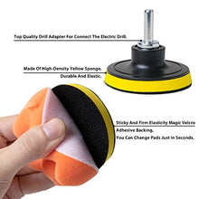 Load image into Gallery viewer, STUHAD 3-Inch Polishing Pad Kit, 24pcs Sponge Buffing Pads for Car Foam Drill, Drill Buffer Attachment for Waxing, Polishing, Sealing Glaze