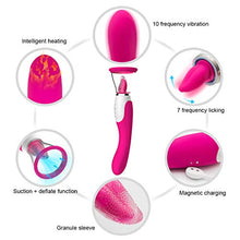 Load image into Gallery viewer, Okutani Perfect Size Realistic Tongue Licker with Multi Speed Líckíng&Vibrating Handheld Wireless Pussy Pleasure Massaging Tools for Female Underwear Therapy Device IPX7 Waterproof Tshirt