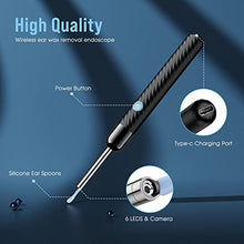 Load image into Gallery viewer, Ear Wax Removal - Earwax Remover Tool with 8 Pcs Ear Set - Ear Cleaner with Camera - Earwax Removal Kit with Light - Ear Camera with 6 Ear Spoon - Ear Cleaner for Kids, Adults & Pets