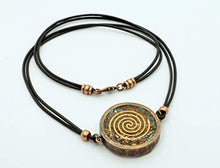 Load image into Gallery viewer, ZZYBIA Metatron's Cube Merkaba Orgone Pendant EMF protection with Turquoise