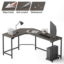 Load image into Gallery viewer, WeeHom L Shaped Desk Corner Gaming Computer Desk for Home Office Sturdy PC Laptop Table Workstation,Small Size