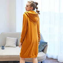 Load image into Gallery viewer, Women's Casual Zip up Hoodies Long Tunic Sweatshirts Jackets Fashion Plus Size Hoodie with Pockets