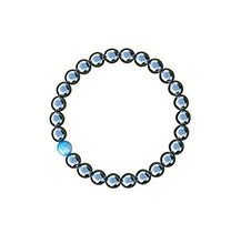 Load image into Gallery viewer, Believe London Hematite Magnetic Therapy Bracelet with Jewelry Bag & Meaning Card | Strong Elastic | Precious Natural Stones Healing
