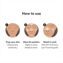 Load image into Gallery viewer, Mighty Patch Face from Hero Cosmetics - XL Hydrocolloid Face Mask for Acne, 5 Large Pimple Patches for Zit Breakouts on Nose, Chin, Forehead & Cheeks - Vegan-Friendly, Not Tested on Animals (1 Count)