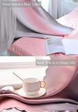 Load image into Gallery viewer, Yancorp Curtains for Girls Bedroom Kids Curtain Hollow-Out Star Window Nursery Curtain 63 inches Length Room Darkening Grommet 2 Layers (Pink Grey, W52 X L63)