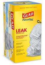 Load image into Gallery viewer, Glad ForceFlex Tall Kitchen Drawstring Trash Bags, Fresh Clean, 13 Gal, 40 Ct (Package May Vary)