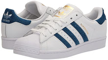 Load image into Gallery viewer, adidas Originals Men's Superstar Sneaker, White/Gold Metallic, 8.5