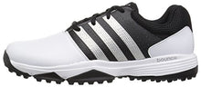 Load image into Gallery viewer, adidas Men's 360 Traxion Golf Shoe, FOOTWEAR WHITE/FOOTWEAR WHITE/CORE BLACK, 8 M US