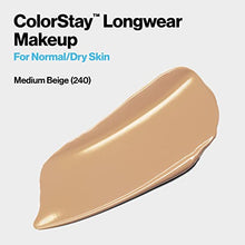Load image into Gallery viewer, Liquid Foundation by Revlon, ColorStay Face Makeup for Normal and Dry Skin, SPF 20, Longwear Medium-Full Coverage with Matte Finish, Oil Free, 240 Medium Beige, 1.0 Oz