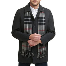 Load image into Gallery viewer, Dockers Men's Weston Wool Blend Scarf Coat, Charcoal, X-Large