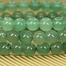 Load image into Gallery viewer, Natural Green Aventurine Gemstone 6mm Round Beads Stretch Bracelet 7" Unisex