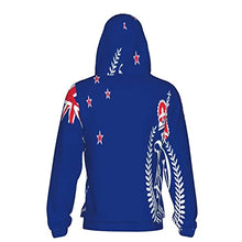 Load image into Gallery viewer, Zealand Police Flag Print Hoodies Kids 3D Print Sweatshirts Long Sleeve Pullover Hoodies with Pocket for Teen Boys and Girls Black