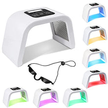 Load image into Gallery viewer, RUTILY 7 Color LED Light Therapy PDT LED Face Mask Photon Lamp Facial Body Therapy Device Foldable Skin Care Beauty Device Remover Anti-wrinkle with Protection Eye Mask for Home