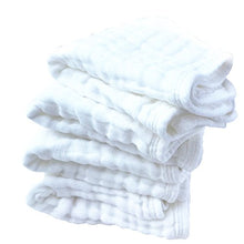 Load image into Gallery viewer, Muslin Burp Cloths 4 Pack Large 20" by 10" 100% Cotton 6 Layers Extra Absorbent and Soft by Synrroe