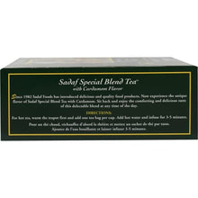 Load image into Gallery viewer, Sadaf Cardamom Tea Bags | Special Blend Cardamom Ceylon Black Tea | Quicktea Product harvested in Sri Lanka | 100 bags (Pack of 1)
