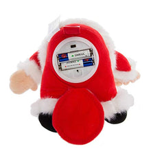 Load image into Gallery viewer, Simply Genius Farting Santa Claus: Animated Christmas Character, 8” Stuffed Plush Santa with Sound, Vibrations and Farts, Pull Santa’s Finger to Speak, Vibrate and Fart