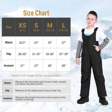 Load image into Gallery viewer, Sportneer Snow Bib Kids Insulated, Unisex Waterproof Ski Snow Overalls for Boys Girls Youth Teen