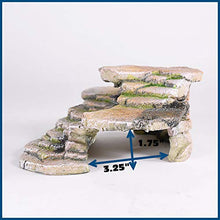 Load image into Gallery viewer, PENN-PLAX Reptology Shale Scape Step Ledge & Cave Hideout – Decorative Resin for Aquariums & Terrariums – Great for Reptiles, Amphibians, and Fish – Medium