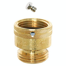 Load image into Gallery viewer, Homewerks Worldwide VACBFPZ4B Vacuum Breaker Hose Bib Backflow Preventer, 3/4 Inch, Brass