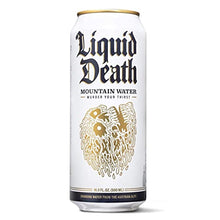 Load image into Gallery viewer, Liquid Death Mountain Water, 16.9 oz. Tallboys (12-Pack)