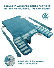 Load image into Gallery viewer, Comfytemp Gel Ice Pack for Back and Electric Weighted Heating Pad for Back Pain Relief for Neck and Shoulders Bundles