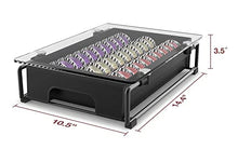Load image into Gallery viewer, EVERIE Crystal Tempered Glass Organizer Drawer Holder Compatible with Nespresso Vertuo Capsules, Compatible with 21 Big or 30 Small Vertuoline Pods, NP01S
