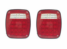 Load image into Gallery viewer, MaxxHaul 80685 Universal Square 12V Combination 38 LED Signal Tail Light - For Truck, Trailer, Boat, Jeep, SUV, RV, Vans, Flatbed ,2 Pack, Regular