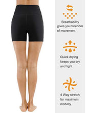 Load image into Gallery viewer, THE GYM PEOPLE High Waist Yoga Shorts for Women Tummy Control Fitness Athletic Workout Running Shorts with Deep Pockets (Medium, Light Green)