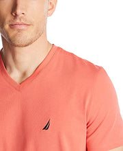 Load image into Gallery viewer, Nautica Men's Short Sleeve Solid Slim Fit V-Neck T-Shirt, Dreamy Coral, X-Large