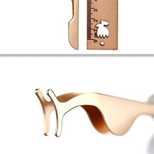 Load image into Gallery viewer, EIAKE False Eyelashes Applicator Tool Eyelash Extension Tweezers Remover Clip Tweezers Nipper (Golden)