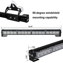 Load image into Gallery viewer, ASPL 2x16.8 inch Emergency Flashing LED Traffic Advisor Strobe Light Bar 32LED 26 Flash Patterns Interior Safety Warning Lights (Red/White)