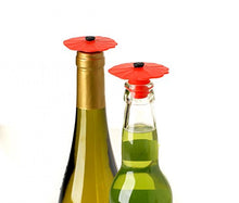 Load image into Gallery viewer, Charles Viancin, Floral Bottle Stopper: Hibiscus, Sunflower, Poppy, Grape, Set of 8, Assorted