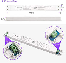 Load image into Gallery viewer, HitLights LED Driver, 60W LED Dimmable Driver Transformer 110-277VAC - 12V 5A DC Electric Dimmable Power Supply for LED Strip Lights, 12V Constant LED Products White