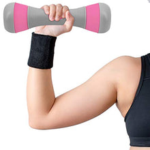 Load image into Gallery viewer, Vivitory Adjustable Dumbbells Set for Women, 4.4lb /6.6lb /8.8lb Weight Options, Dumbbells Weight Pair(Set of 2), Non-Slip Neoprene Hand, All-Purpose, Exercise Dumbbells for Home, Office, Gym (Pink)