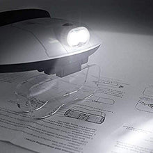 Load image into Gallery viewer, ZYuan Hands Free Head Magnifier Visor, Headband Magnifier Glasses with LED Lights Illumination, Head-Mounted Reading Magnifier Loupe Head Wearing