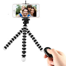 Load image into Gallery viewer, Phone Tripod,Portable and Flexible Adjustable Cell Phone Stand Holder with Remote and Universal Clip Compatible with iPhone Android Phone Compact Digital Camera Sports Camera GoPro