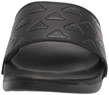 Load image into Gallery viewer, adidas Unisex Adilette Comfort Slide Sandal, Core Black/Carbon/Core Black, 7 US Men