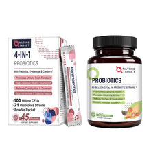 Load image into Gallery viewer, NATURE TARGET Probiotics-for-Women Prebiotics-and-Probiotics-Powder, 100-Billion-CFUs 45-Day-Supply, Probiotics for Women, Men and Kids, 60 Billion Probiotic for Digestive Health