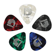 Load image into Gallery viewer, D'Addario Assorted Pearl Celluloid Guitar Picks, 10 Pack, Medium