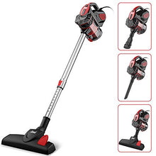 Load image into Gallery viewer, INSE Vacuum Cleaner Corded 18KPA Suction Stick Vacuum Cleaner with 600W Motor Multipurpose 3 in 1 Handheld Corded Vacuum Cleaner I5 Red