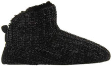 Load image into Gallery viewer, Dearfoams Women's Chenille Bootie Slipper, Black, Medium
