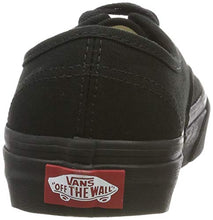 Load image into Gallery viewer, Vans Authentic Unisex Skate Trainers Shoes Black 11 B(M) US Women / 9.5 D(M) US Men