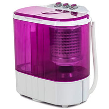 Load image into Gallery viewer, Portable Washing Machine, Kuppet 10lbs Compact Mini Washer, Wash&Spin Twin Tub Durable Design to Wash All your Laundry or Swim Suit for Apartments, Dorms, RV Camping (Purple)