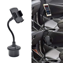 Load image into Gallery viewer, Cup Phone Holder for car Universal Adjustable Gooseneck Portable Cup Holder Car Mount for iPhone X / 8/8+ / 7/7 Plus / 6/6+, Samsung